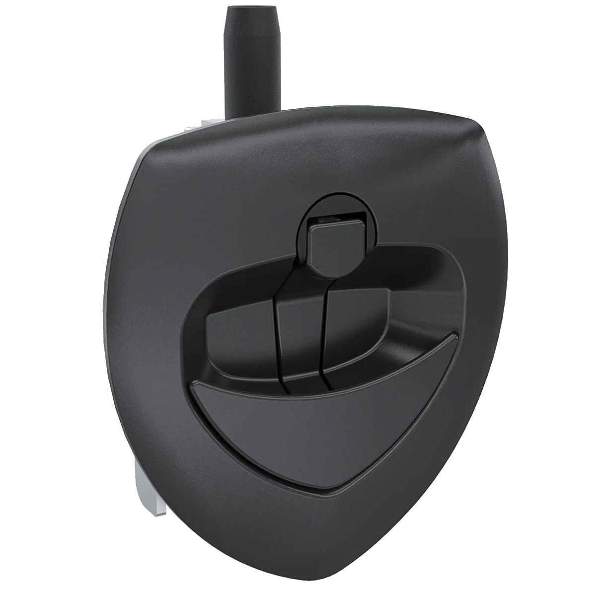 Southco Flush Mount Curved Lift-and-Turn Compression T-Handle Latch, Black